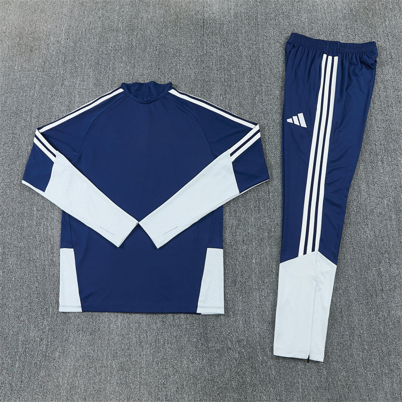 Real Madrid Navy 1/4 Zip tracksuit