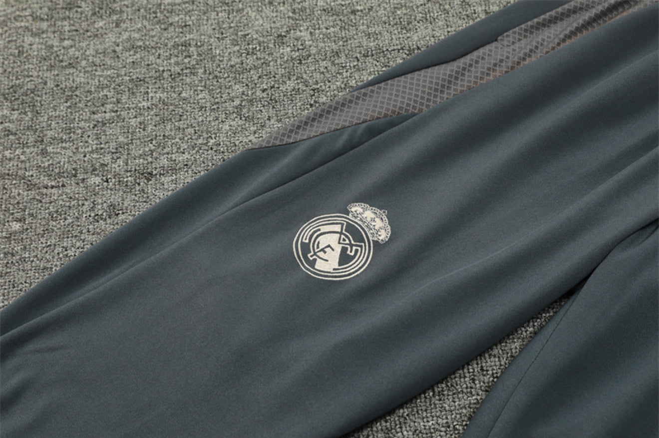 24/25 Real Madrid Dark Grey Tracksuit