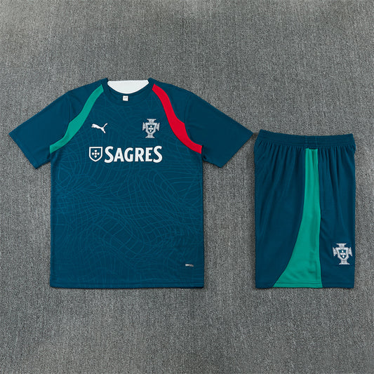 Portugal Dark Green Shorts Training Set