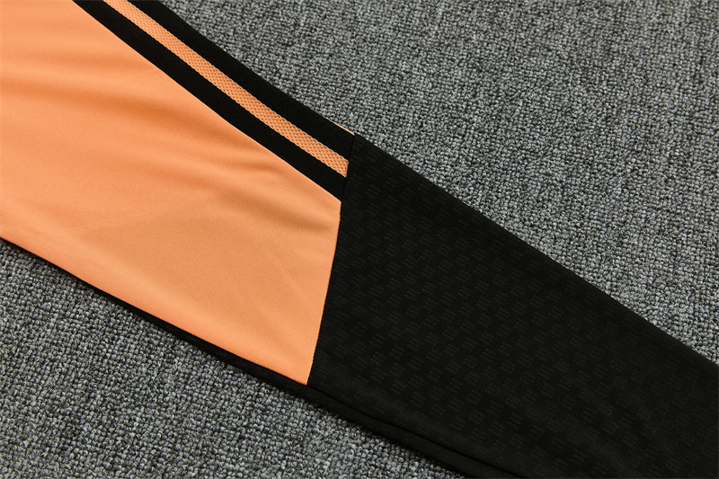 26/27 Arsenal FC Orange And Black 1/4 Zip Tracksuit