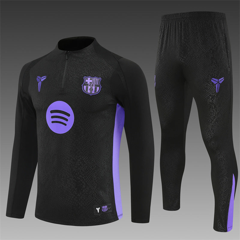 FC Barcelona x Kobe Bryant Black 1/4 Zip Tracksuit