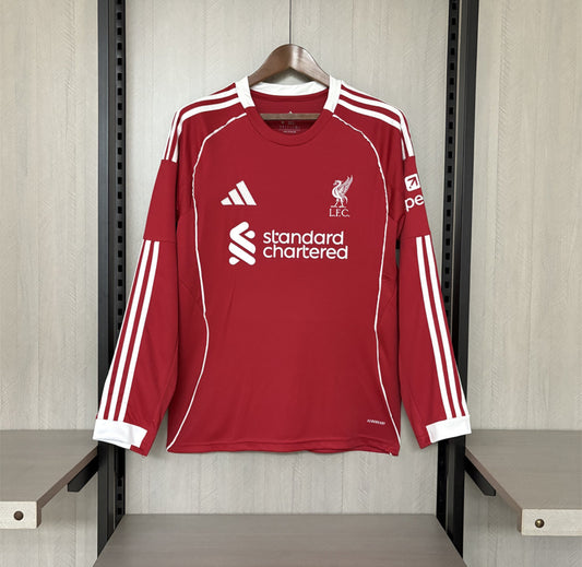 25/26 Liverpool FC Home Jersey (Long Sleeve)
