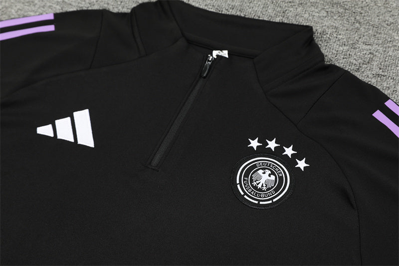 2025 Germany Black 1/4 Zip Tracksuit