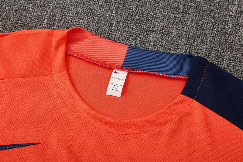 Barcelona T90 Orange Shorts Training Set