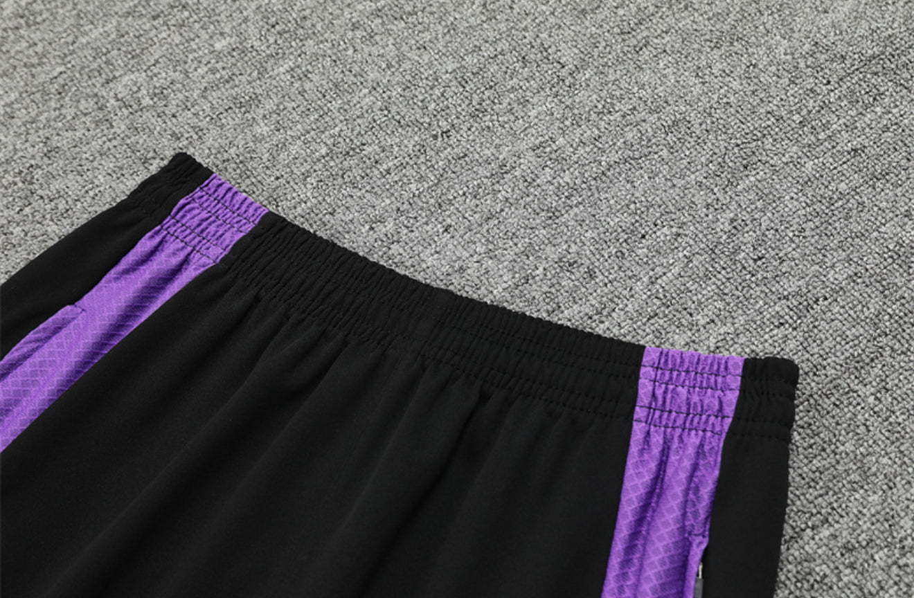 24/25 Real Madrid Black And Purple Tracksuit