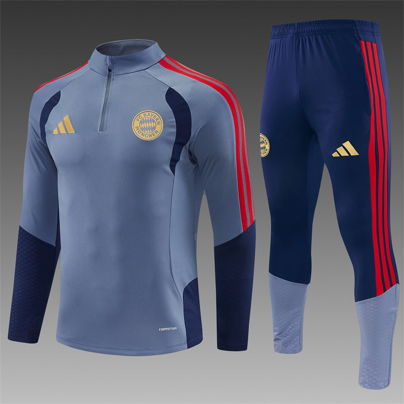 26/27 FC Bayern Munich Blue 1/4 Zip Tracksuit