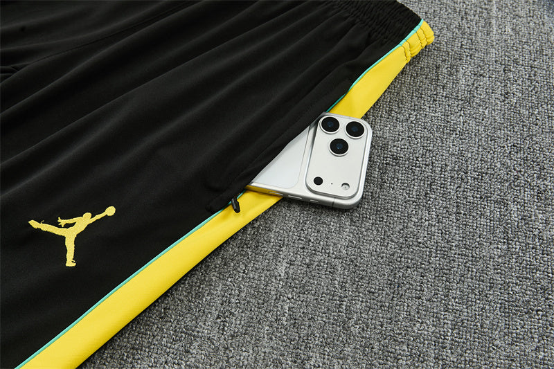 2026 Brazil Green And Black 1/4 Zip Tracksuit
