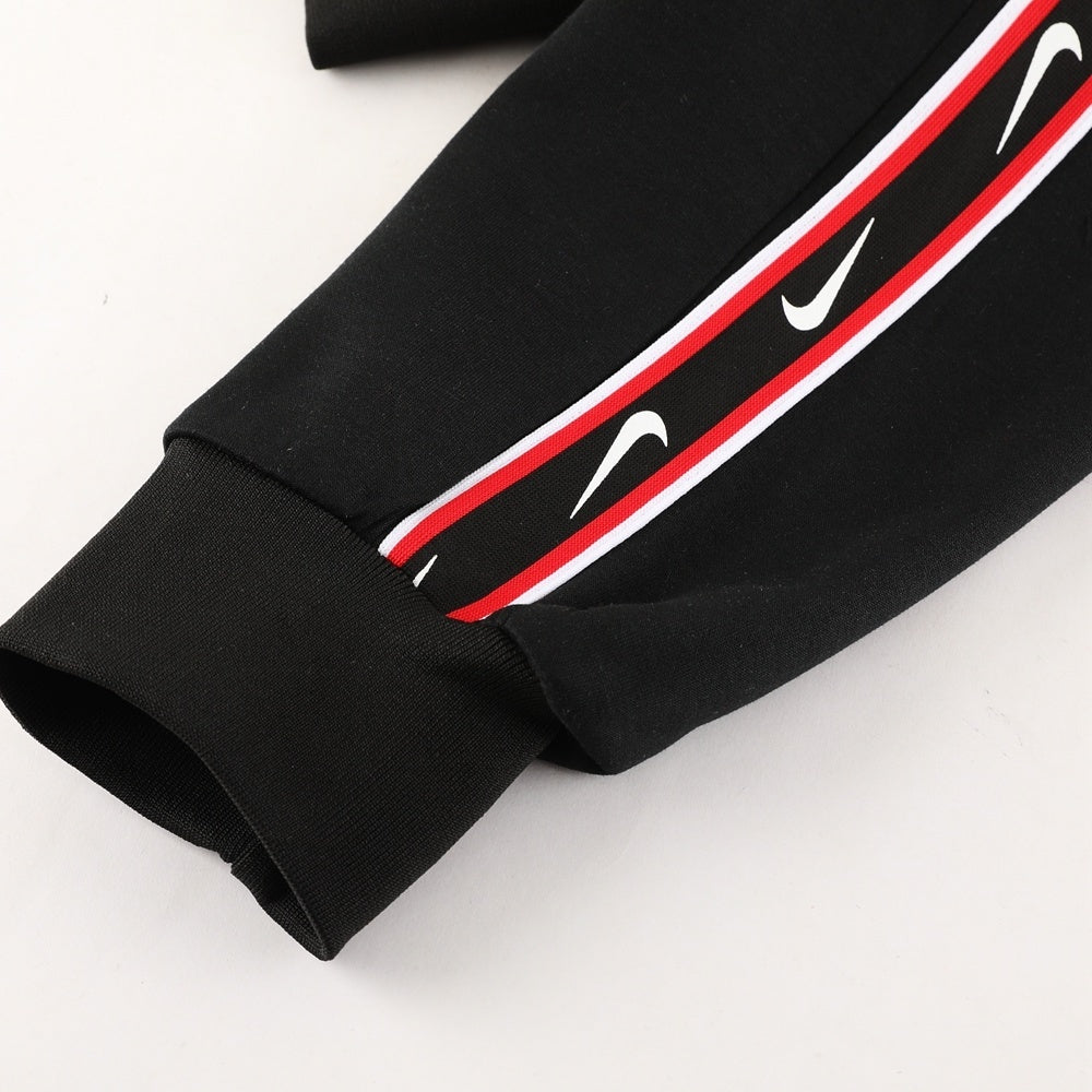 Nike Repeat Red And Black Hooded Tracksuit