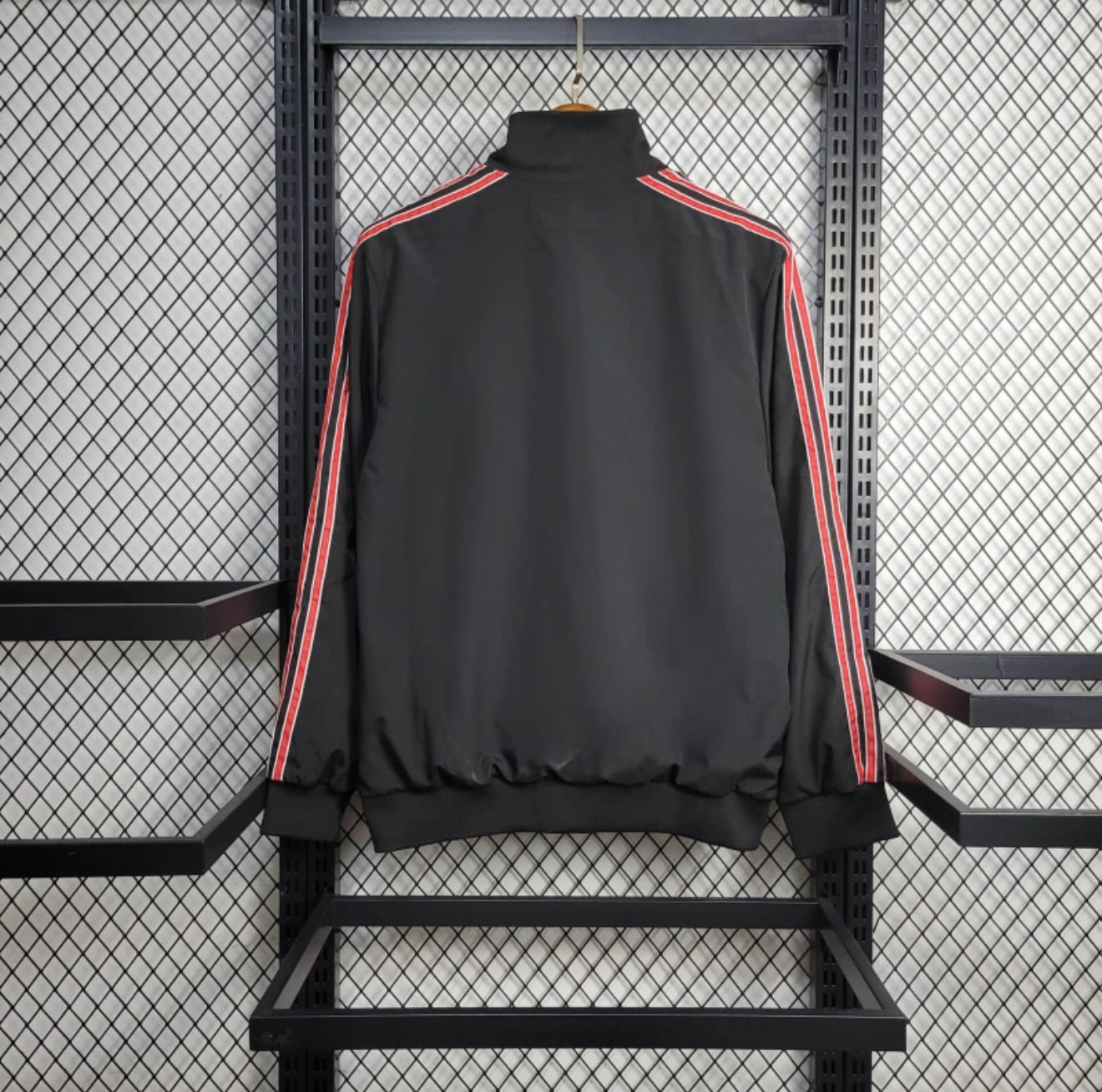 Manchester United Black/Red Windbreaker