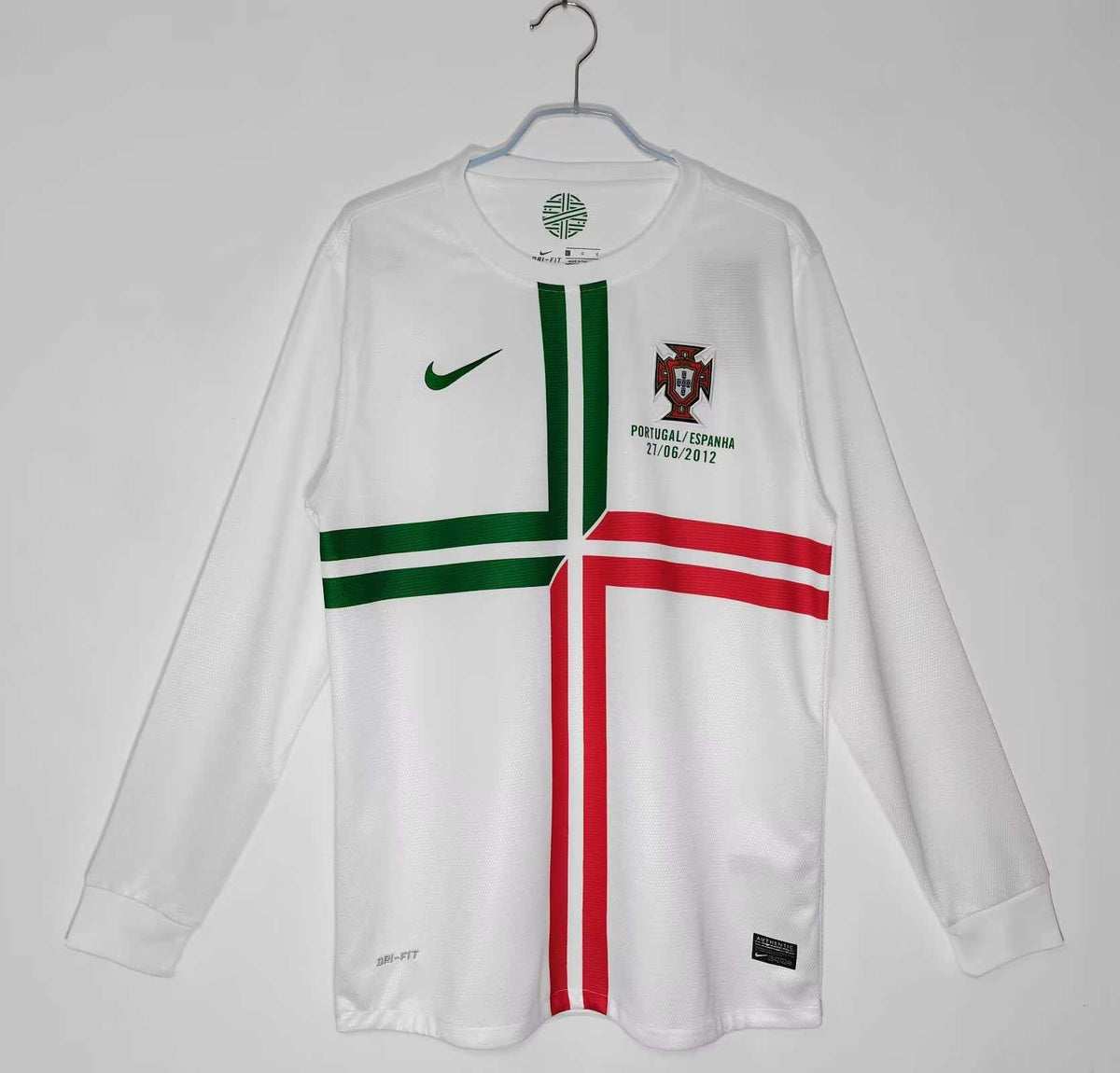 2012 Portugal Retro Away Jersey (Long Sleeved)