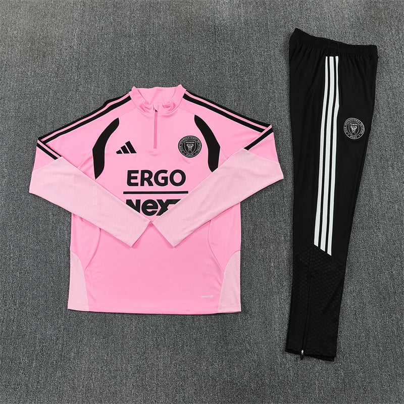 Inter Miami Pink And Black 1/4 Zip Tracksuit