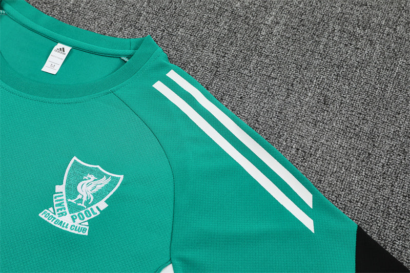 25/26 Liverpool Green/Black Shorts Training Set
