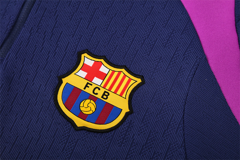 25/26 FC Barcelona Navy/Purple 1/4 Zip Tracksuit