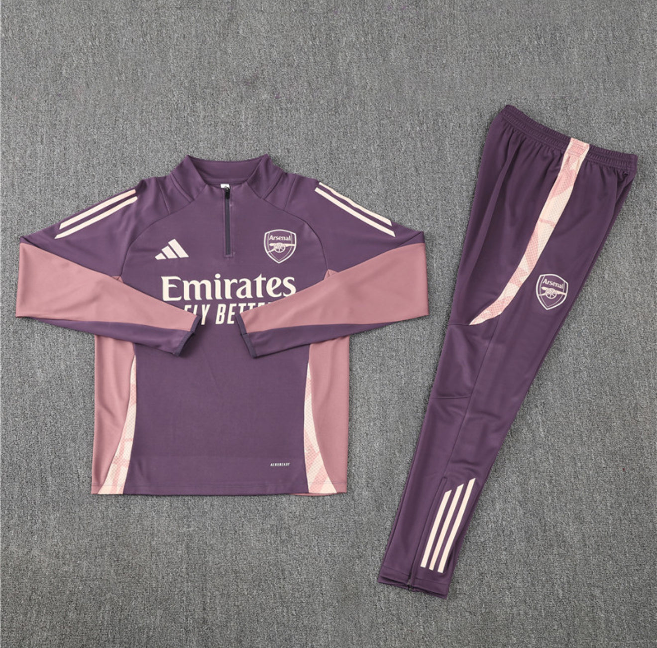 24/25 Arsenal FC Purple 1/4 Zip Tracksuit