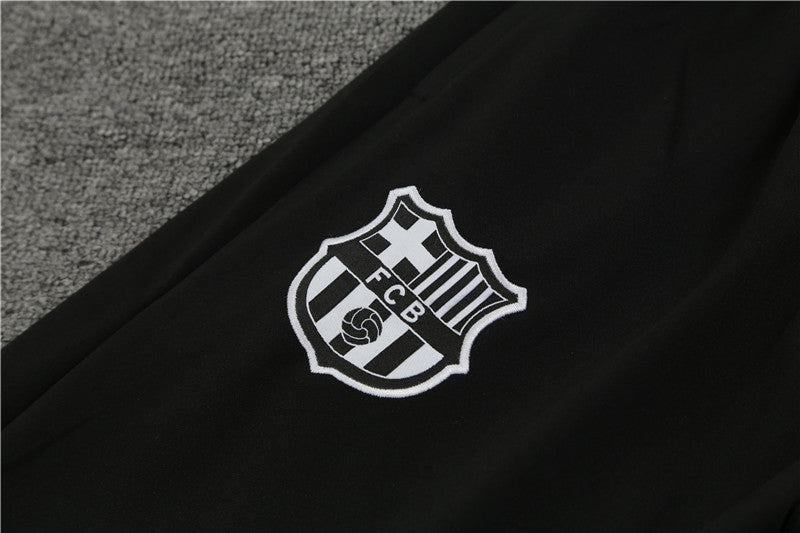 24/25 FC Barcelona Black, Blue And Red 1/4 Zip Tracksuit