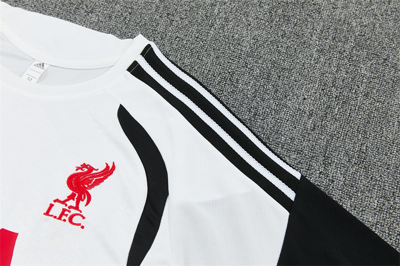 26/27 Liverpool White/Black Shorts Set
