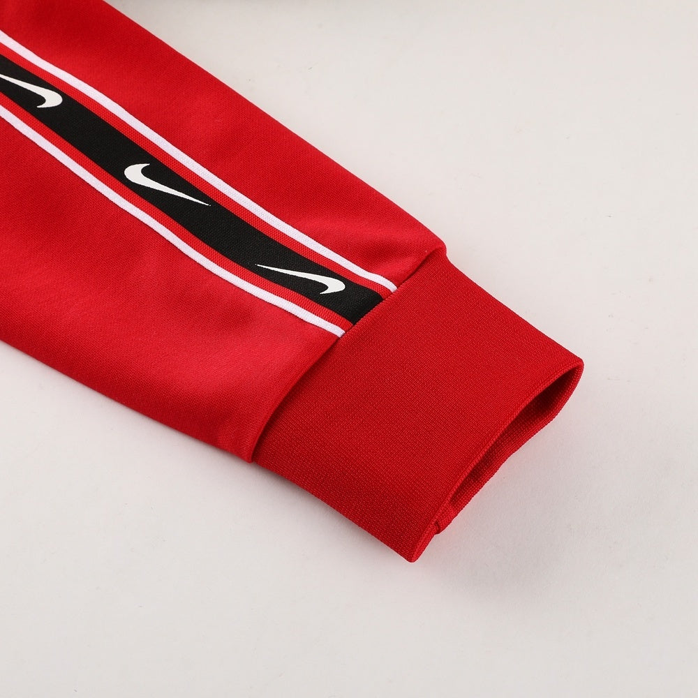Nike Repeat Red And Black Hooded Tracksuit