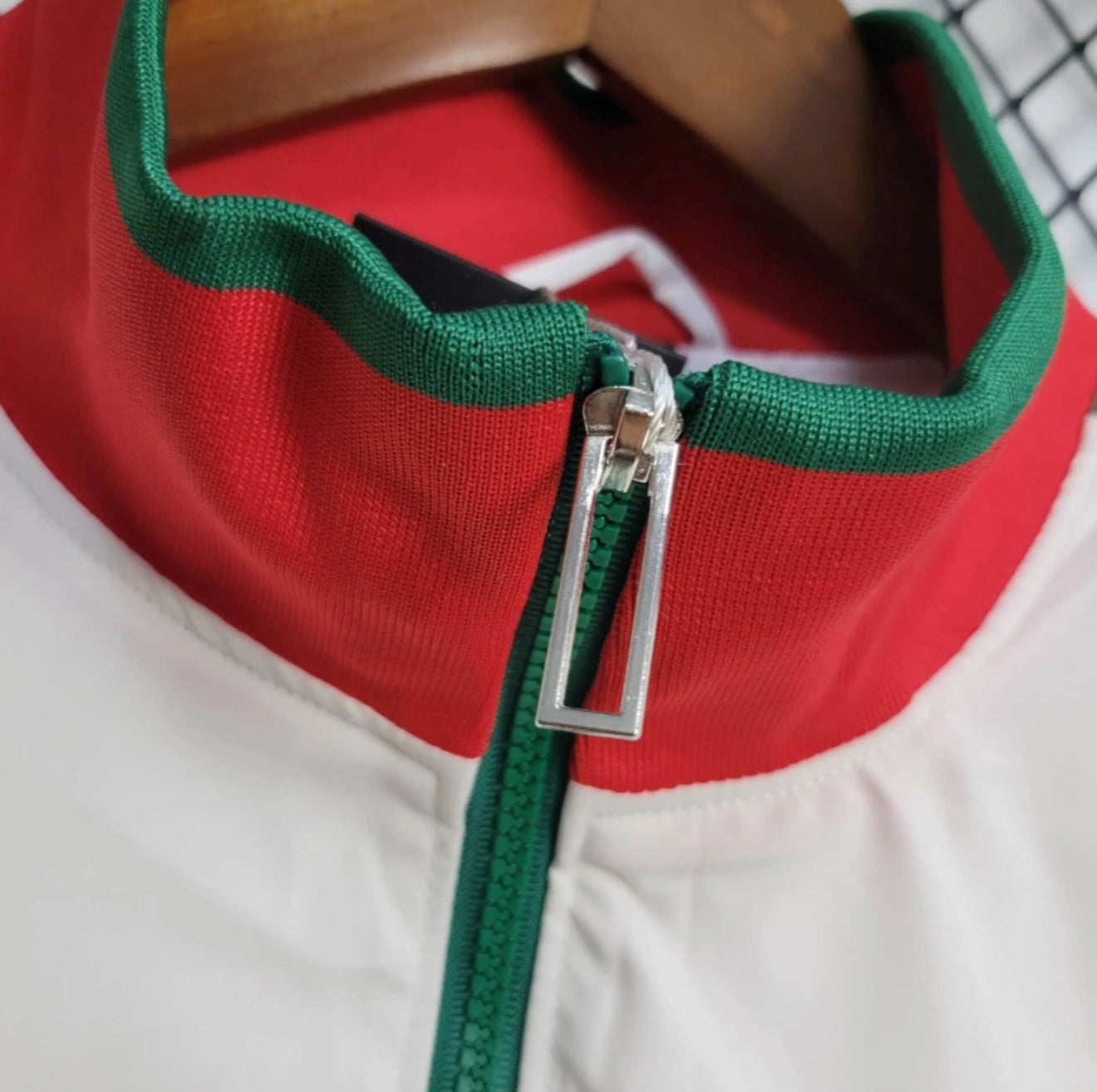 Portugal Cream/Red/Green Windbreaker