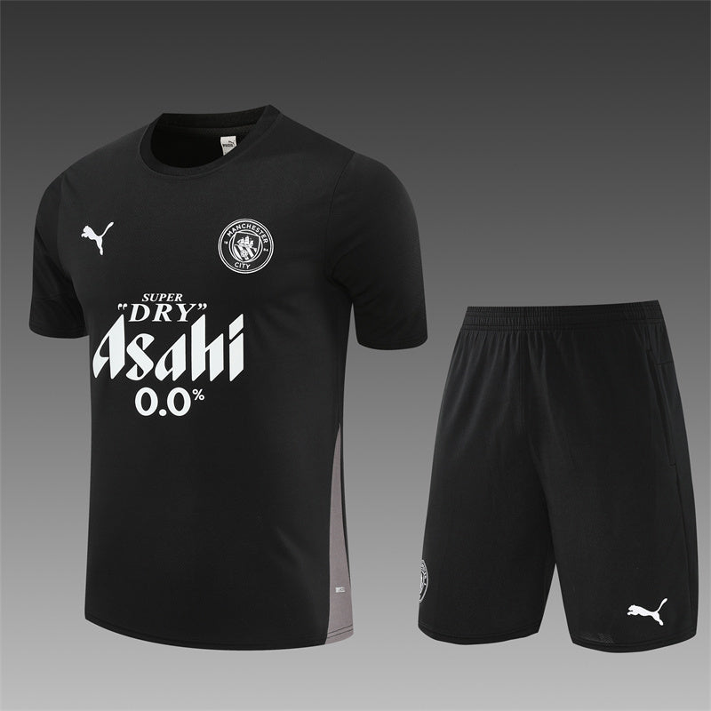 Manchester City Black Shorts Training Set