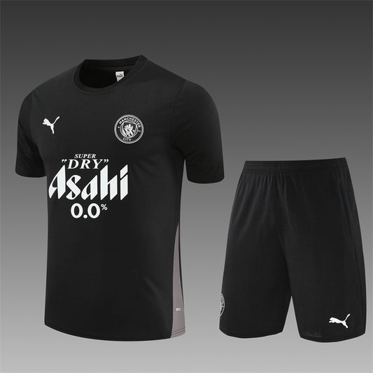 Manchester City Black Shorts Training Set