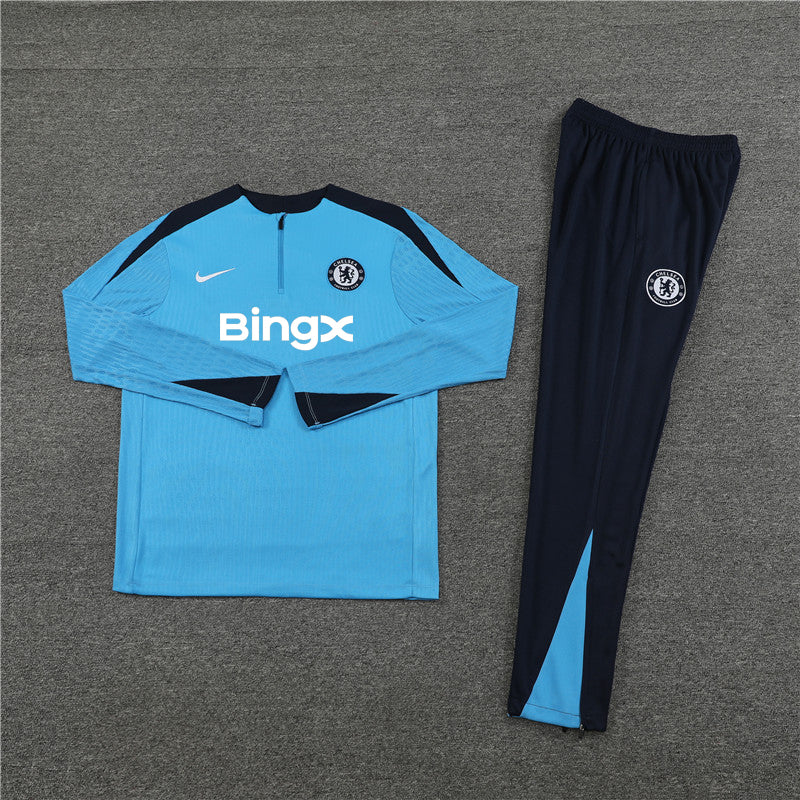 24/25 Chelsea FC Light Blue 1/4 Zip Tracksuit