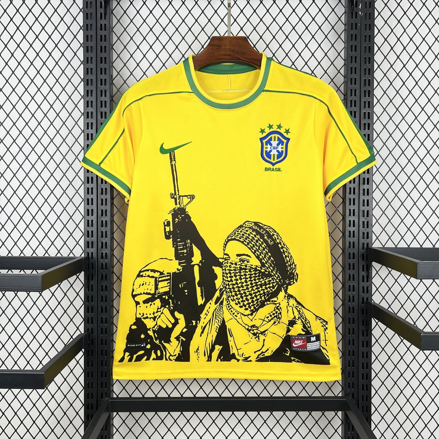 1998 Retro Brazil “Freedom Fighters” Jersey