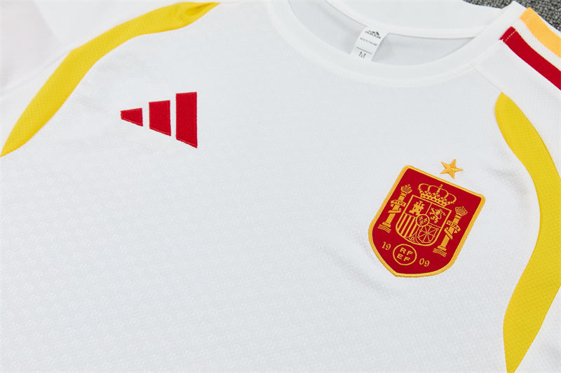 Spain White/Red Shorts Training Set