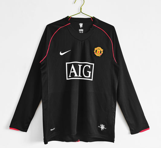 07/08 Manchester United Retro Away Jersey (Long Sleeve)