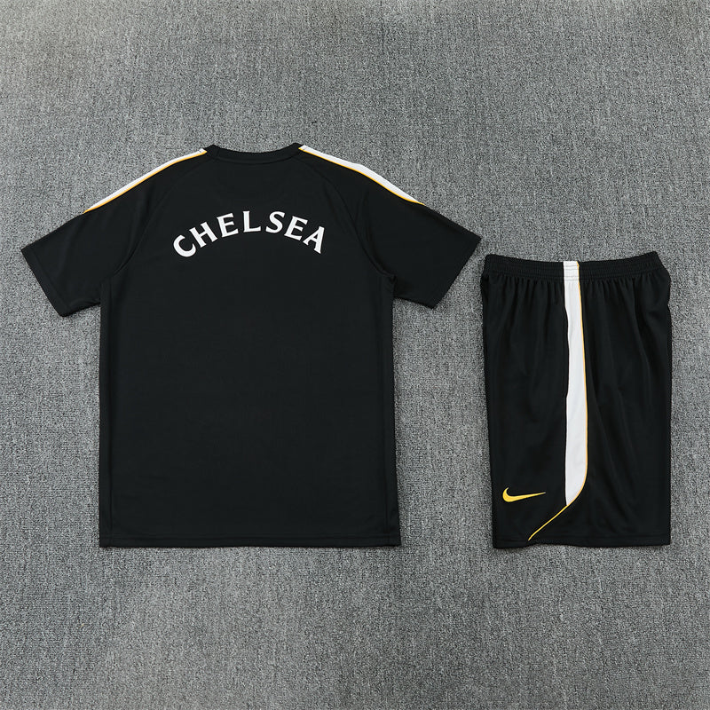 26/27 Chelsea FC Black/Yellow Shorts Training Set