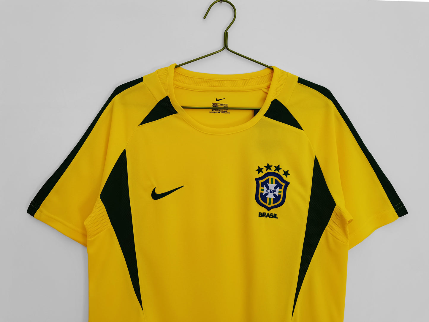 2002 Brazil Retro Home Jersey