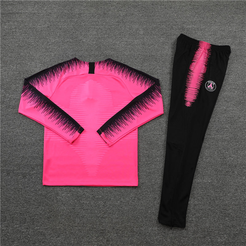 18/19 PSG Pink 1/4 Zip Tracksuit