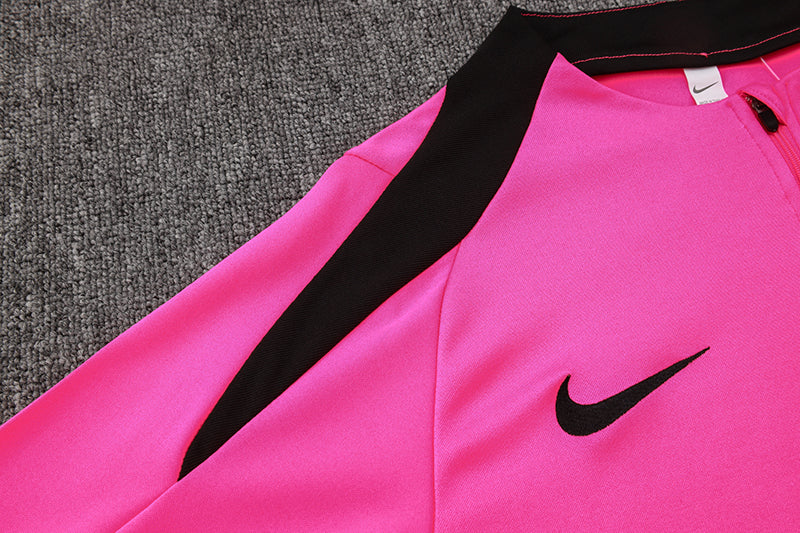 24/25 Chelsea FC Pink And Black 1/4 Zip Tracksuit