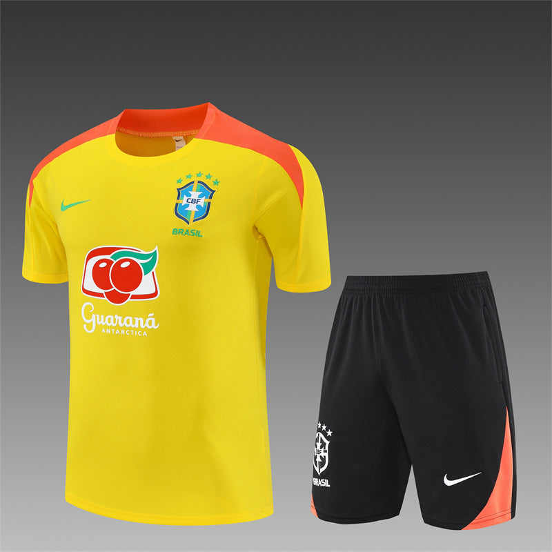 Brazil Yellow/Orange Shorts Training Set