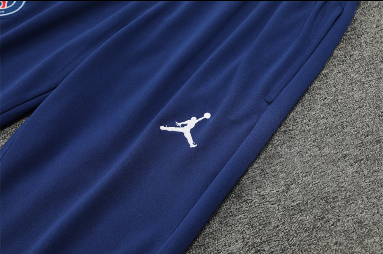 24/25 Jordan x PSG Navy And Pink 1/4 Zip Tracksuit