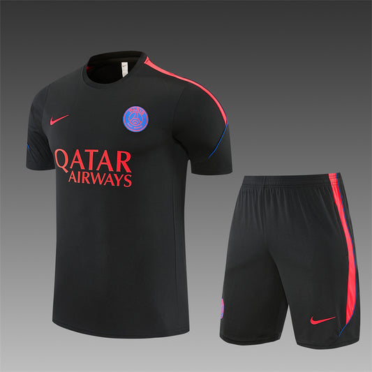 26/27 PSG Black/Red Shorts Training Set