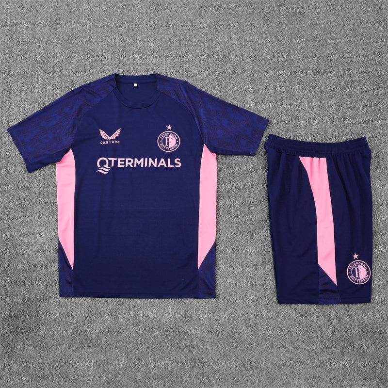 25/26 Feyenoord Blue/Pink Shorts Training Set