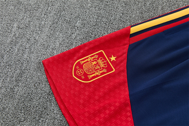 Spain White/Red Shorts Training Set