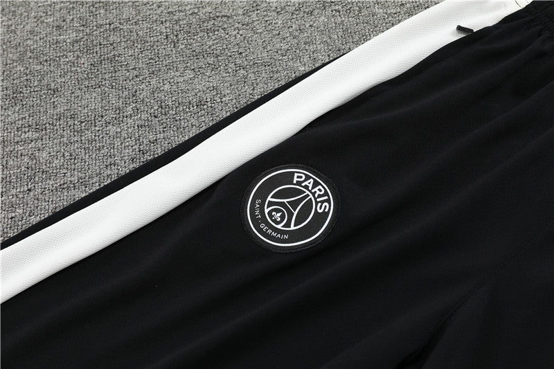 23/24 PSG White And Black 1/4 Zip Tracksuit