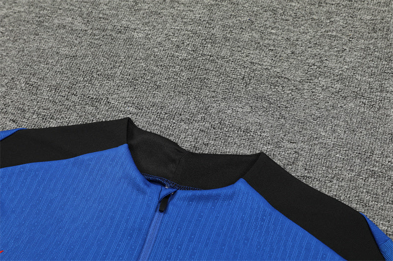 2025 South Korea Blue 1/4 Zip Tracksuit