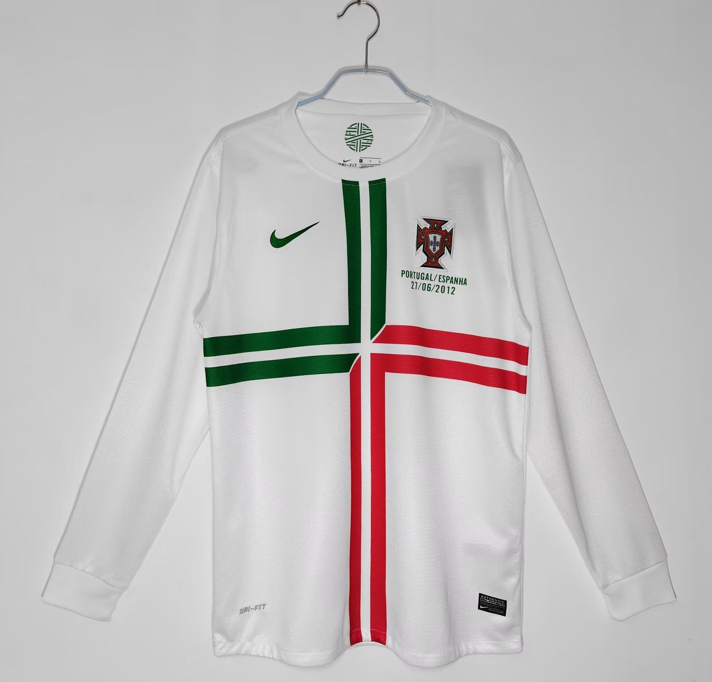 2012 Portugal Retro Away Jersey (Long Sleeve)