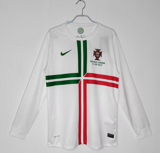 2012 Portugal Retro Away Jersey (Long Sleeve)