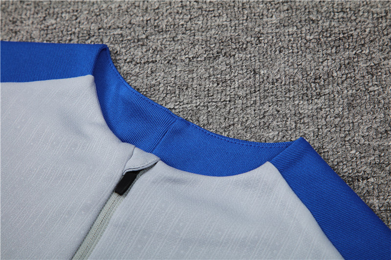 24/25 Inter Milan Grey, Black And Blue 1/4 Zip Tracksuit
