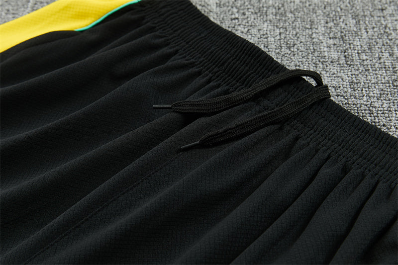 Brazil x Jordan Green/Yellow/Black Shorts Training Set