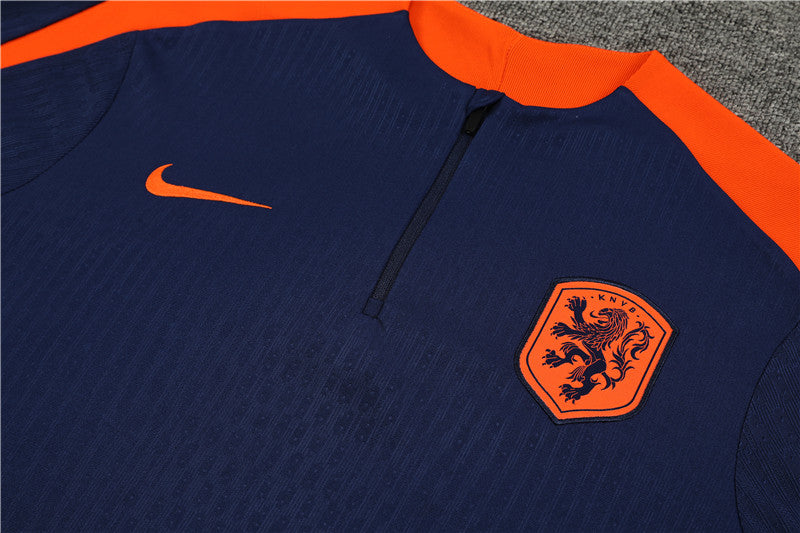 2025 Netherlands Dark Blue 1/4 Zip Tracksuit