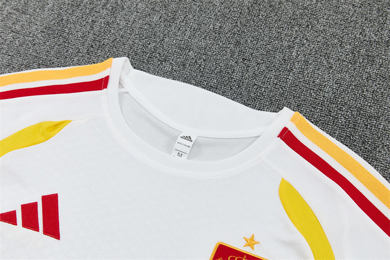 Spain White/Red Shorts Training Set