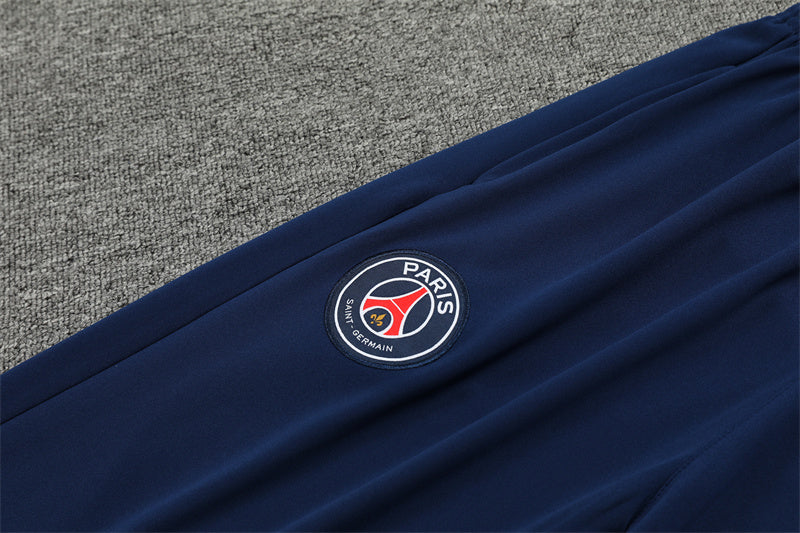 24/25 Blue, White And Red 1/4 Zip Tracksuit
