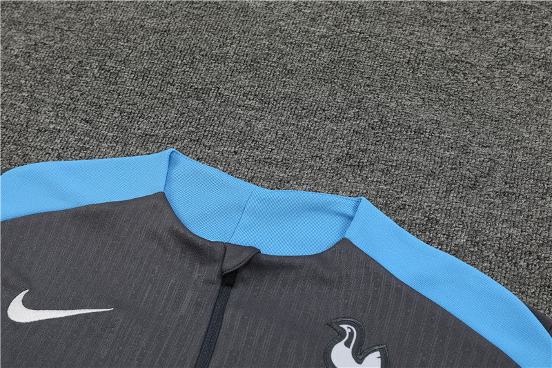 24/25 Tottenham Hotspur Dark Grey 1/4 Zip Tracksuit