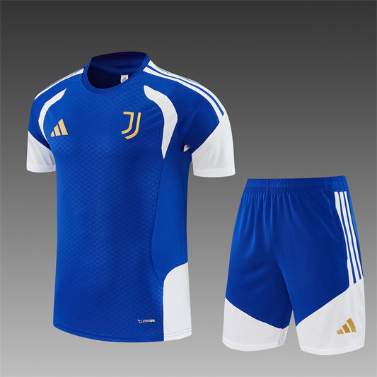 26/27 Juventus Blue/White Shorts Training Set