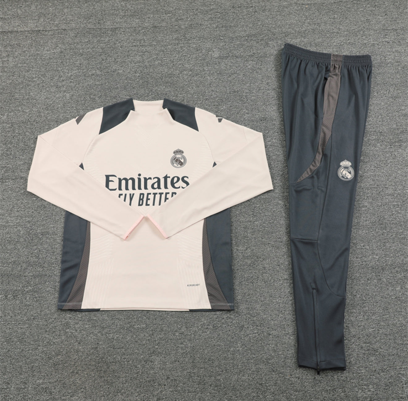 24/25 Real Madrid Beige Tracksuit