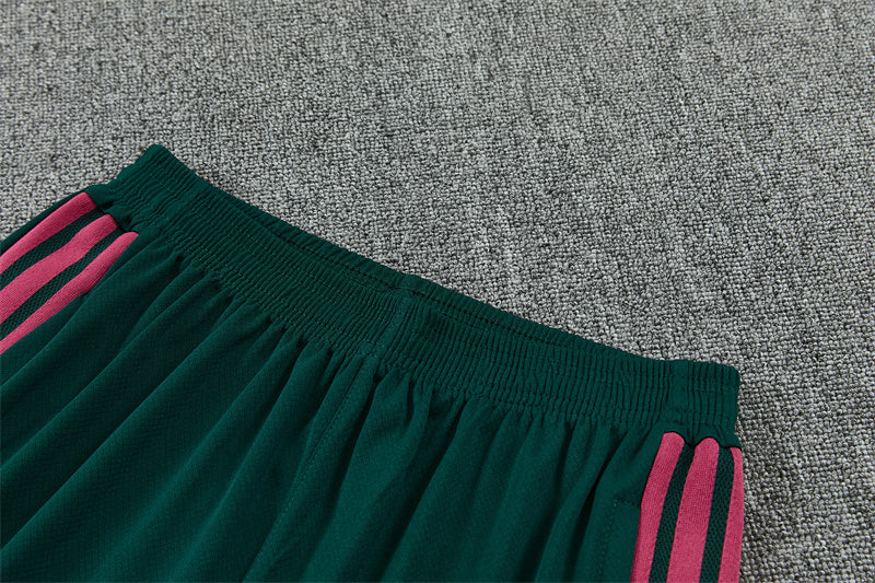 26/27 Real Madrid Green/Pink Shorts Training Set